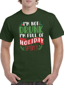 I Am Full Of Holiday Spirit! T-shirt -SmartPrintsInk Designs