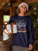 A Morning Person On Christmas Sweatshirt -SmartPrintsInk Designs