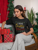 Shine Brighter Than Rudolph T-shirt -SmartPrintsInk Designs