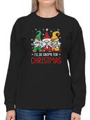 Gnome For Christmas Sweatshirt -SmartPrintsInk Designs