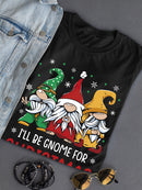 Gnome For Christmas T-shirt -SmartPrintsInk Designs