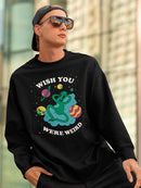 Wish You Were Weird Sweatshirt -SmartPrintsInk Designs