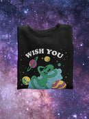 Wish You Were Weird Sweatshirt -SmartPrintsInk Designs