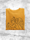 Rude Angel Sweatshirt -SmartPrintsInk Designs