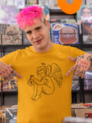 Rude Angel T-shirt -SmartPrintsInk Designs