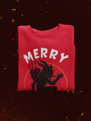 Merry Krampus Hoodie or Sweatshirt -SmartPrintsInk Designs