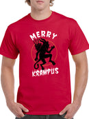 Merry Krampus T-shirt -SmartPrintsInk Designs