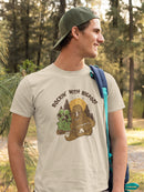 Rockin' With Bigfoot T-shirt -SmartPrintsInk Designs