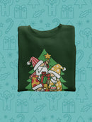 Christmas Is Gnoming Sweatshirt -SmartPrintsInk Designs