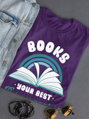Books For Unwanted Conversation T-shirt -SmartPrintsInk Designs