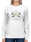 Dragonfly Graph Sweatshirt -SmartPrintsInk Designs