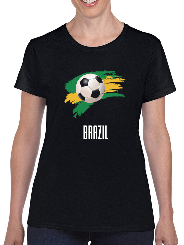 Brazil Football Soccer T-shirt -SmartPrintsInk Designs