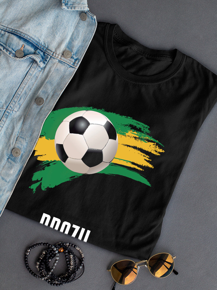 Brazil Football Soccer T-shirt -SmartPrintsInk Designs