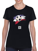 Usa Football Soccer T-shirt -SmartPrintsInk Designs