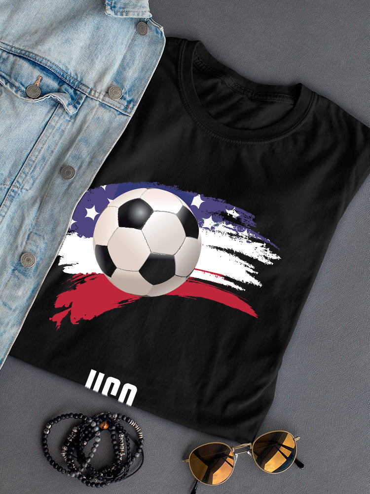 Usa Football Soccer T-shirt -SmartPrintsInk Designs