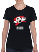 England Football Soccer T-shirt -SmartPrintsInk Designs