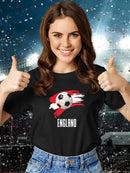 England Football Soccer T-shirt -SmartPrintsInk Designs