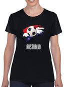 Australia Football Soccer T-shirt -SmartPrintsInk Designs