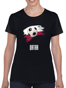 Qatar Football Soccer T-shirt -SmartPrintsInk Designs
