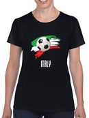Italy Football Soccer T-shirt -SmartPrintsInk Designs