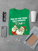 Reindeers Fly High T-shirt -SmartPrintsInk Designs
