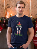 Off Duty Elf T-shirt -SmartPrintsInk Designs