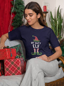 Off Duty Elf T-shirt -SmartPrintsInk Designs