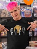 Guitar Heads T-shirt -SmartPrintsInk Designs