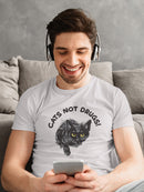 Cats Not Drugs! T-shirt -SmartPrintsInk Designs