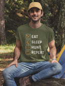 Eat Sleep Hunt Repeat T-shirt -SmartPrintsInk Designs