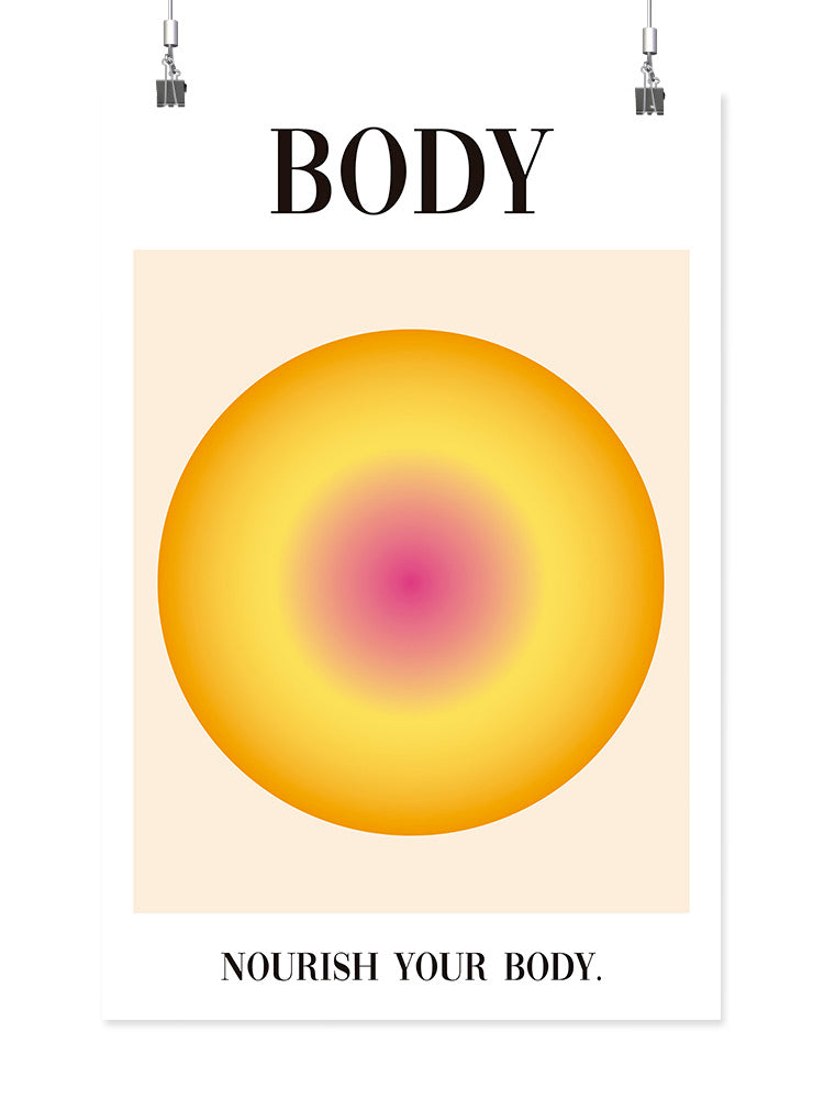Nourish Your Body Wall Art -SmartPrintsInk Designs
