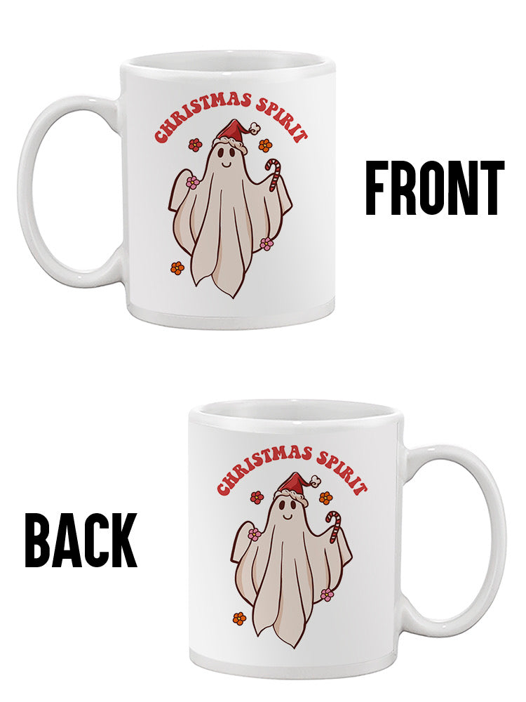 Christmas Spirit Ghost Mug -SmartPrintsInk Designs