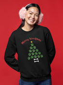 Merry Woofmas Sweatshirt -SmartPrintsInk Designs
