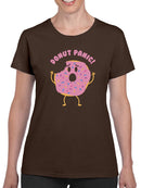 Donut Panic T-shirt -SmartPrintsInk Designs