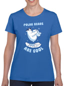 Polar Bears Are Cool T-shirt -SmartPrintsInk Designs