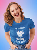 Polar Bears Are Cool T-shirt -SmartPrintsInk Designs