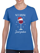 Not Drunk, Just Festive T-shirt -SmartPrintsInk Designs