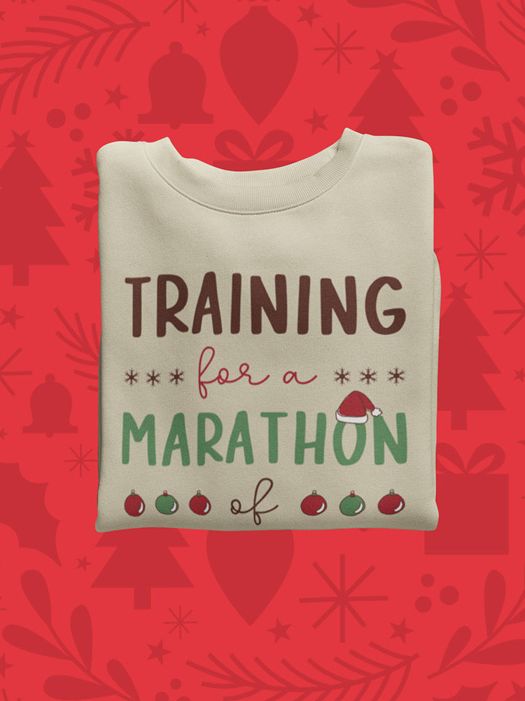 Christmas Movie Marathon. Sweatshirt -SmartPrintsInk Designs