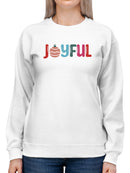 Joyful Christmas Sweatshirt -SmartPrintsInk Designs