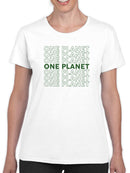 One Planet Lettering T-shirt -SmartPrintsInk Designs