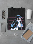 Waifu Girl T-shirt -SmartPrintsInk Designs