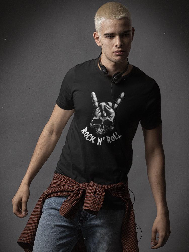 Rock N' Roll Skull T-shirt -SmartPrintsInk Designs