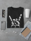 Rock N' Roll Skull T-shirt -SmartPrintsInk Designs
