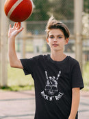 Rock N' Roll Skull T-shirt -SmartPrintsInk Designs