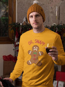 Gingerbread Snap Sweatshirt -SmartPrintsInk Designs