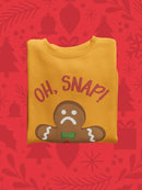 Gingerbread Snap Sweatshirt -SmartPrintsInk Designs