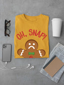 Gingerbread Snap T-shirt -SmartPrintsInk Designs