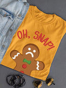 Gingerbread Snap T-shirt -SmartPrintsInk Designs