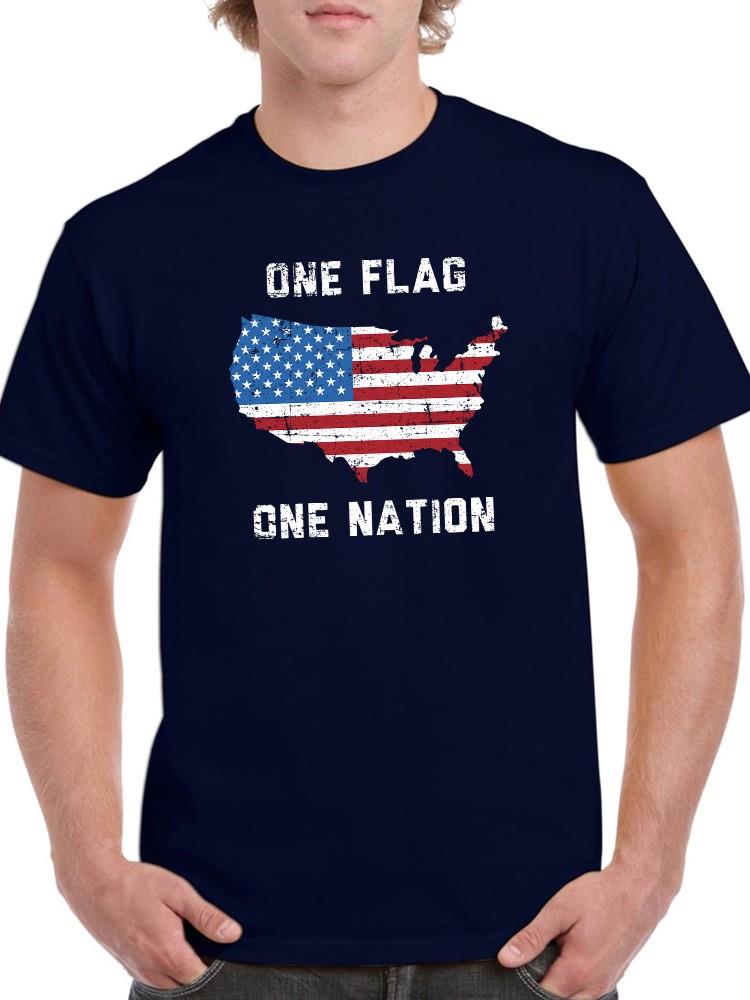 One Flag, One American Nation T-shirt -SmartPrintsInk Designs