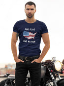 One Flag, One American Nation T-shirt -SmartPrintsInk Designs